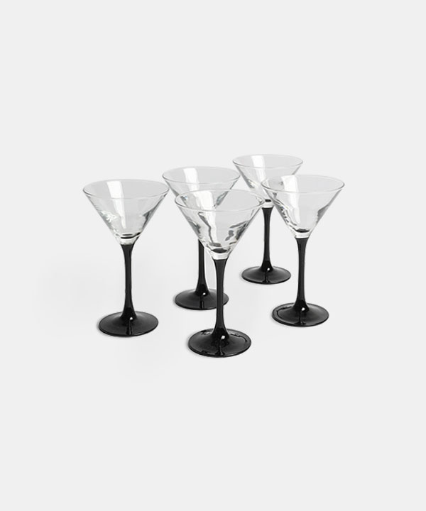 100197. Luminarc Black Martini Glass