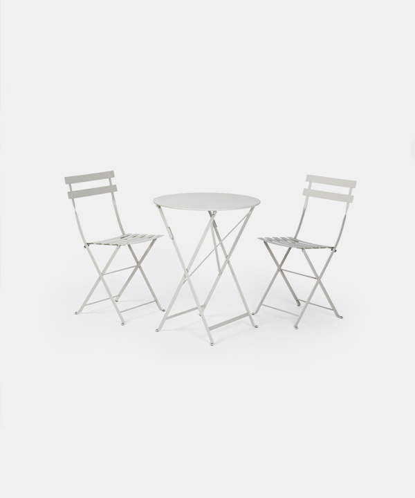 100360. Bistro Table&Chairs_Claygrey