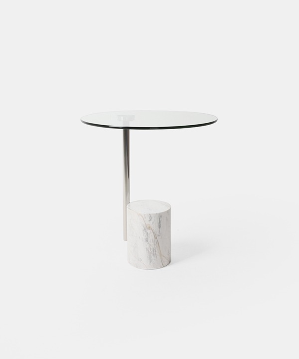 100095. Glass Coffee Table Marble
