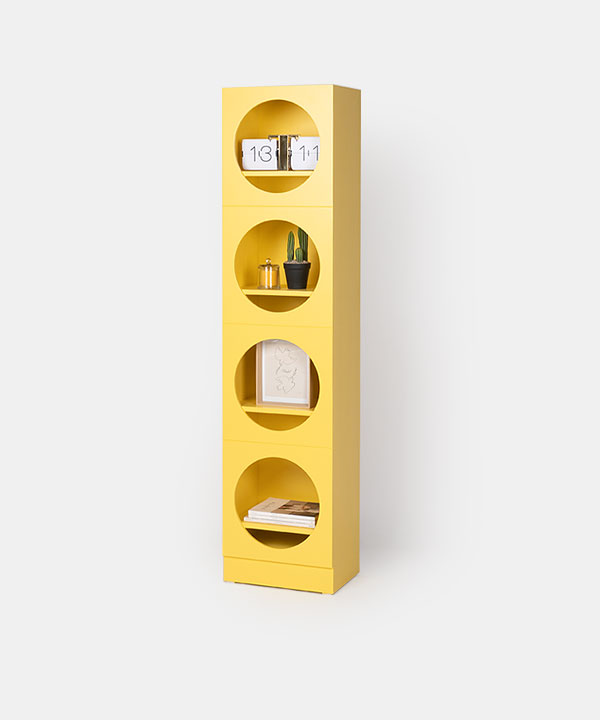 100324. display cupboard yellow (2 ea)