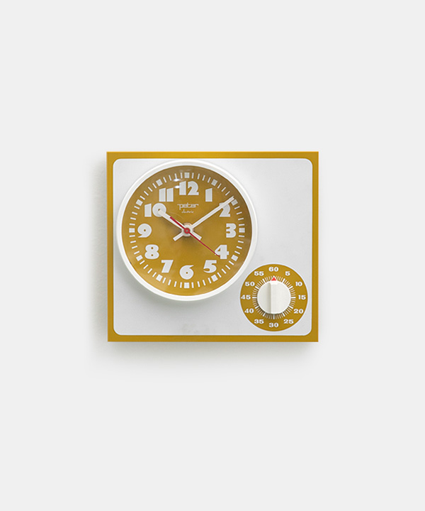 100330. Clock Kitchen Timer mustard