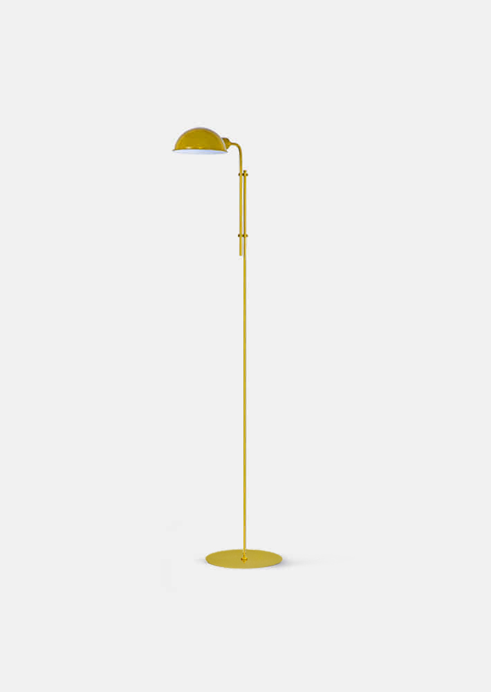 100427. Floor Lamp Mustard